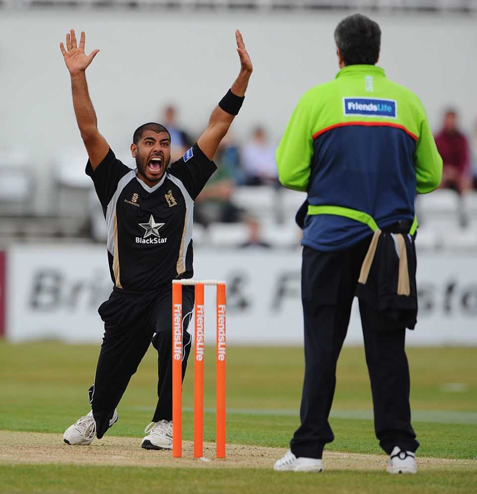 Jeetan Patel took three wickets to help dismiss Northamptonshire for 96