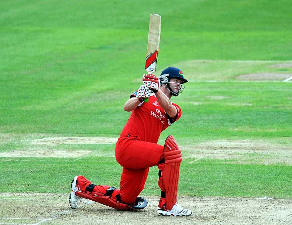 Tom Smith hit an unbeaten 58 in Lancashire's 10-wicket victory, Warwickshire v Lancashire, Friends Life t20, Edgbaston, June 19, 2011
