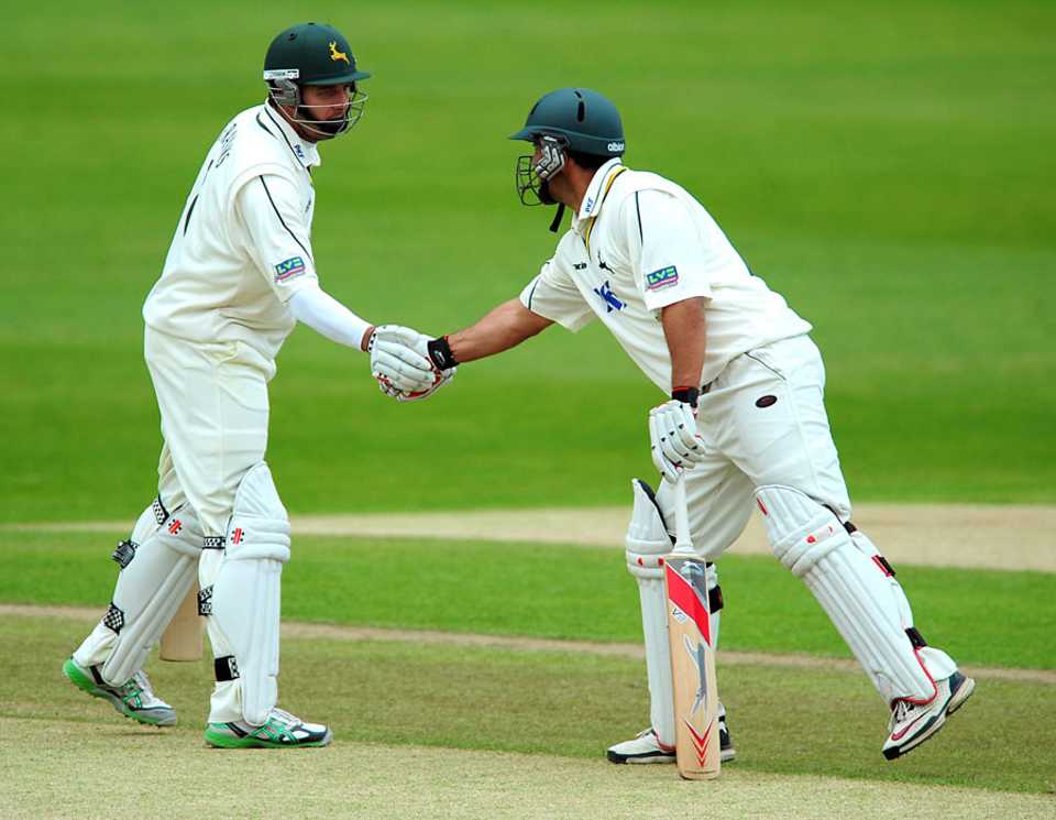 Paul Franks and Andre Adams added 119 to give Lancashire a tricky chase