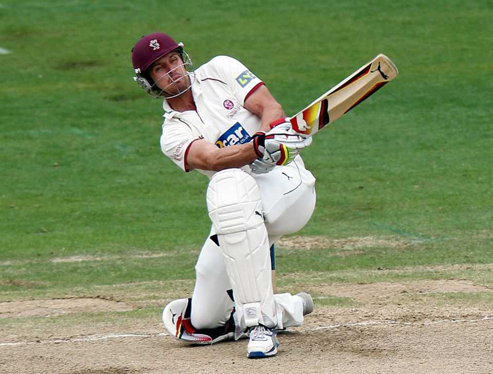 Nick Compton reached his hundred but couldn't prevent a big defeat for Somerset, Warwickshire v Somerset, County Championship, Division One, Edgbtason, June 23, 2011