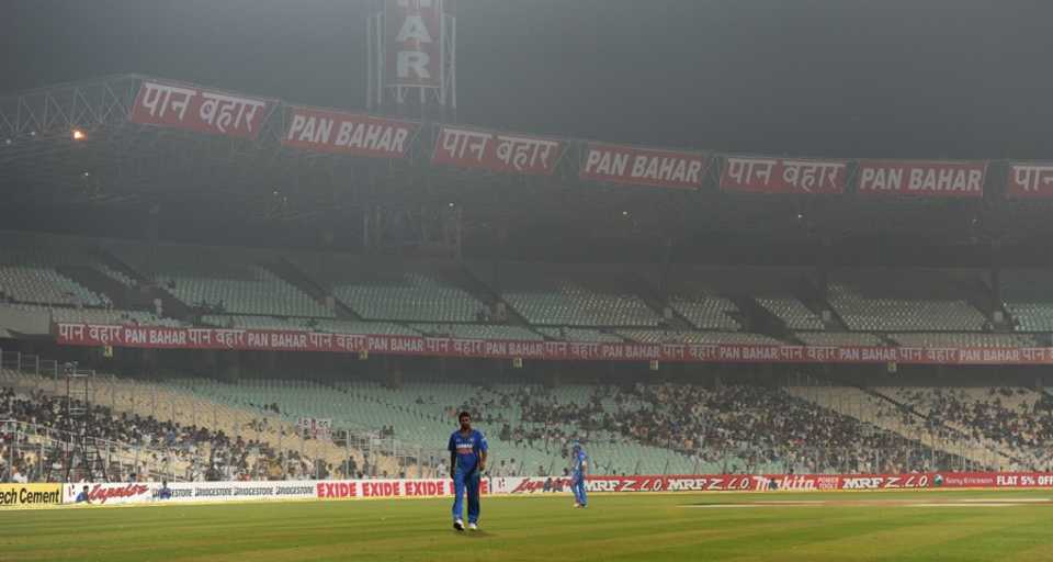 The match was played against a backdrop of empty seats