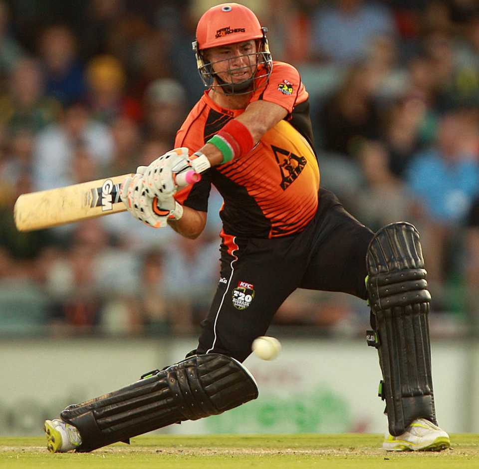 Herschelle Gibbs hit 65 for Perth Scorchers, Perth Scorchers v Adelaide Strikers, BBL, Perth, January 8, 2012