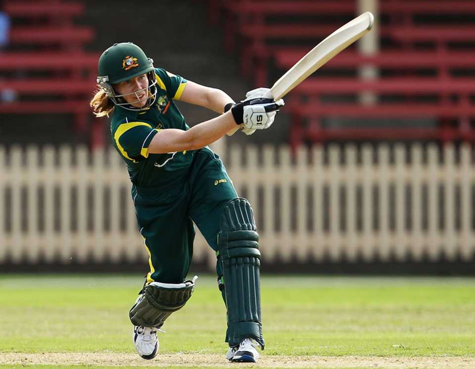 Alex Blackwell was involved in a 77-run stand that set up Australia's win