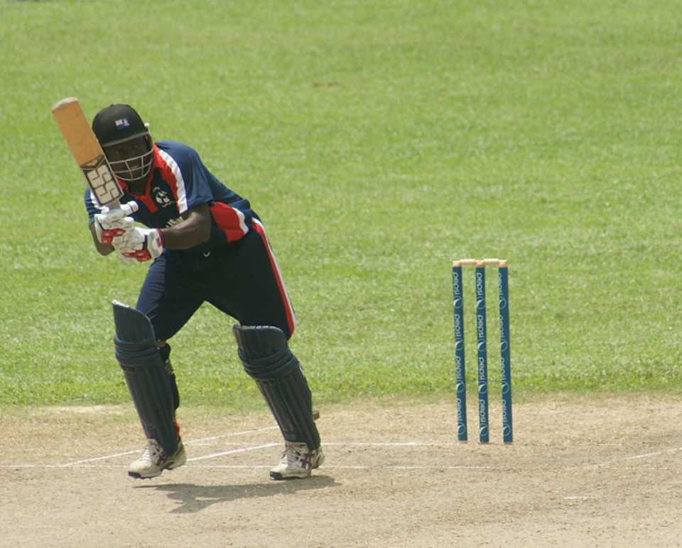 Ainsley Hall hit an unbeaten 62 to guide Cayman Islands to a 10-wicket win, Argentina v Cayman Islands, ICC World Cricket League Division 5, Singapore, February 22, 2012