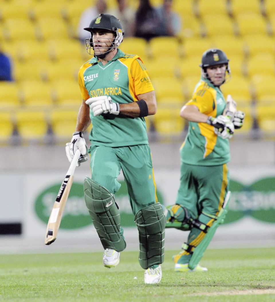 Faf du Plessis scored a rapid half-century, New Zealand v South Africa, 1st ODI , Wellington, February 25, 2012