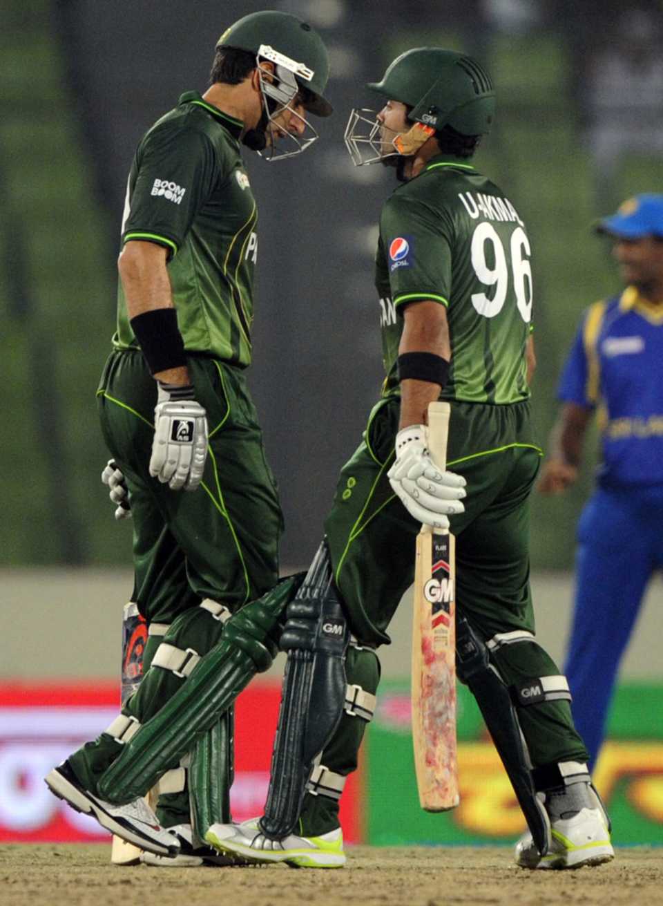 Misbah-ul-Haq and Umar Akmal put on 152 for the fourth wicket, Pakistan v Sri Lanka, Asia Cup, Mirpur, March 15, 2012