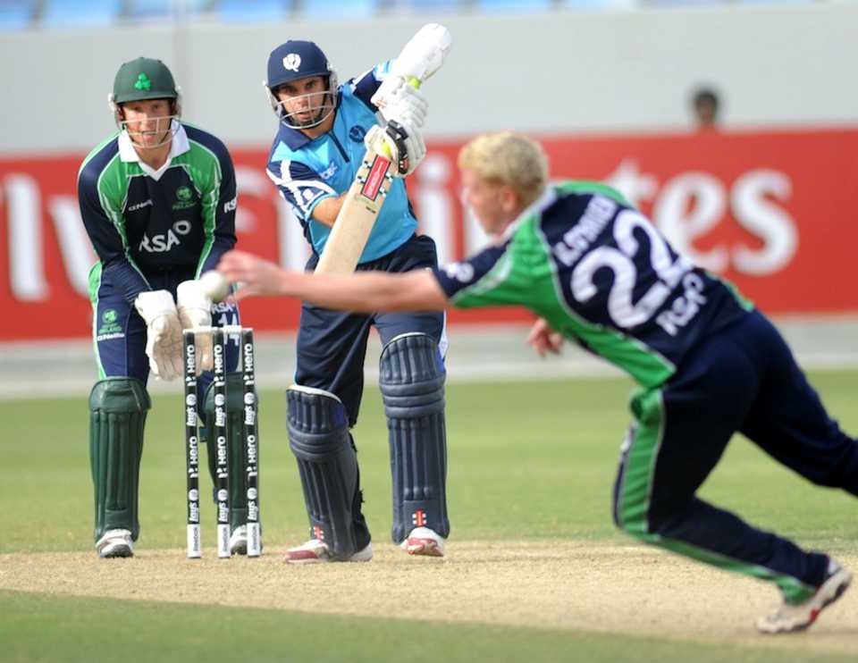 Kyle Coetzer top scored for Scotland with 62