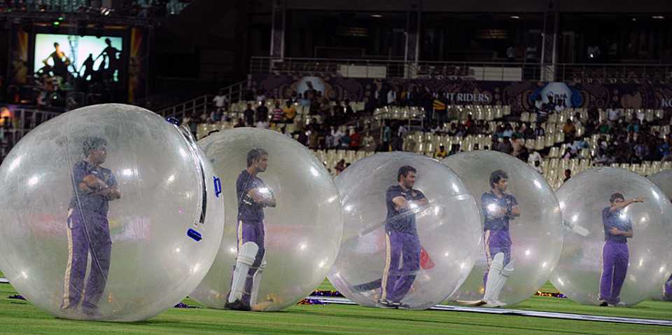 The season's opening ceremony at Eden Gardens, Kolkata Knight Riders v Delhi Daredevils, IPL 2012, Kolkata, April 5, 2012