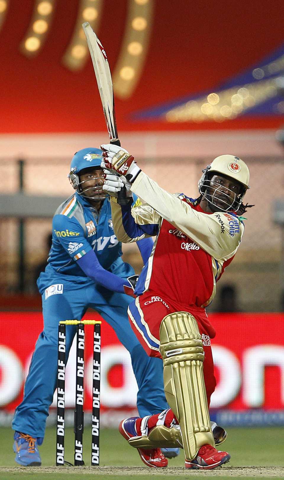 Chris Gayle slammed five sixes in an over, Royal Challengers Bangalore v Pune Warriors, IPL, Bangalore, April 17, 2012