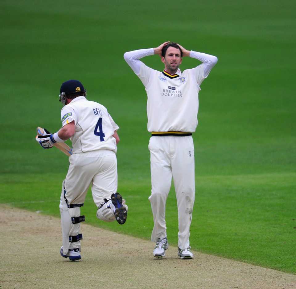 Ian Bell takes a run off Graham Onions