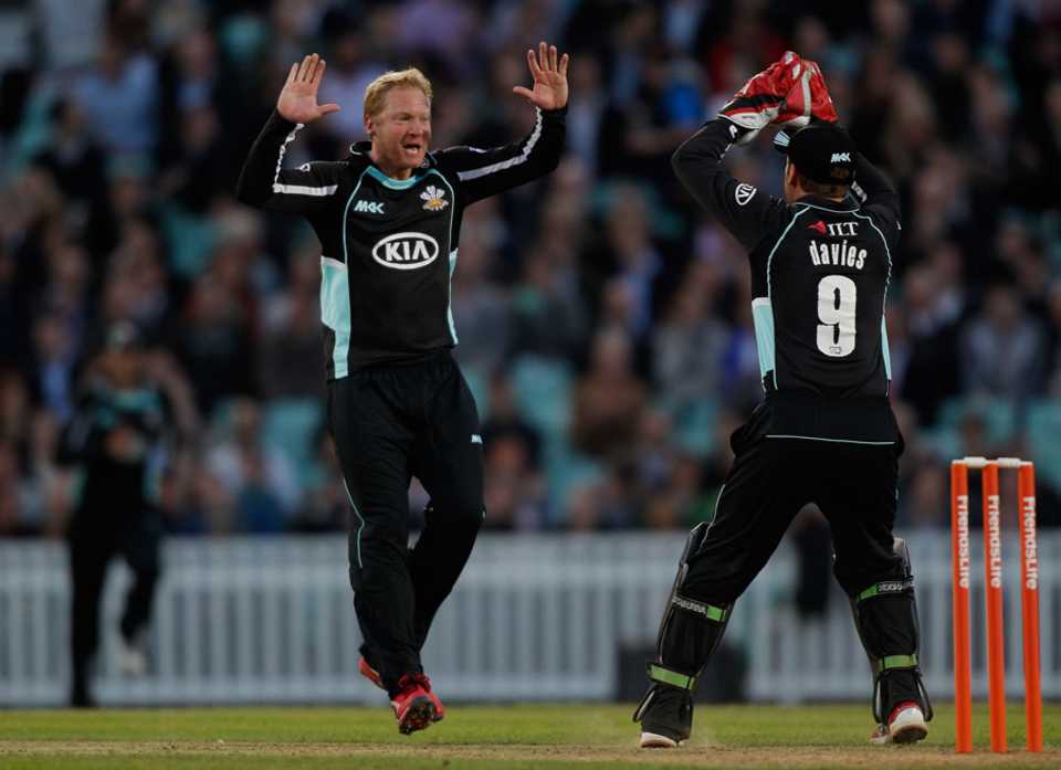 Gareth Batty took a match-winning 3 for 20, Surrey v Essex, Friends Life t20, South Group, The Oval, June 13, 2012