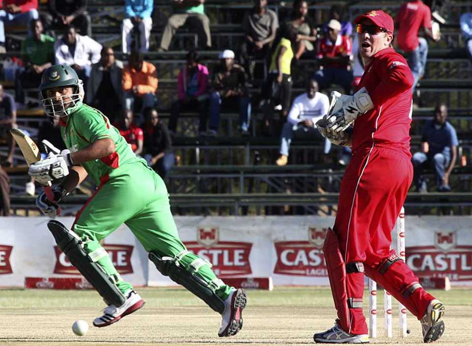 Tamim Iqbal made 38, Zimbabwe v Bangladesh, Twenty20 tri-series, Harare, June 17, 2012