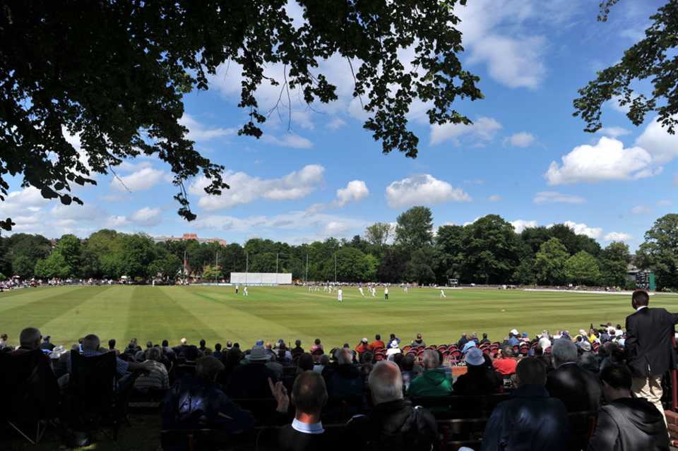 Seventeen wickets fell in the day at Chesterfield, Derbyshire v Yorkshire, 1st day Chesterfield, July 18, 2012