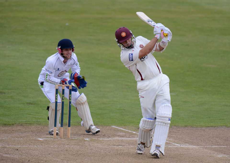 James Middlebrook hits out on the way to a half-century