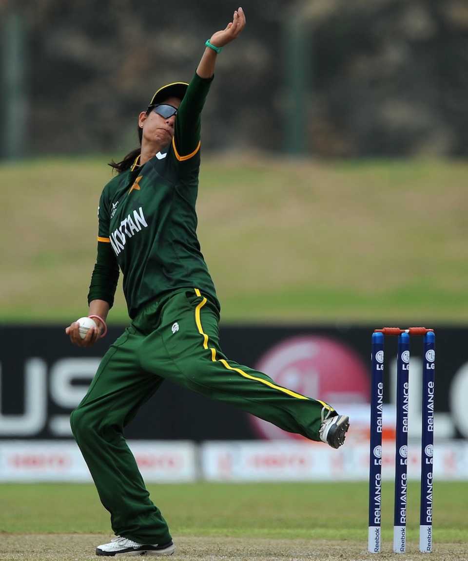 Pakistan captain Sana Mir picked up two wickets