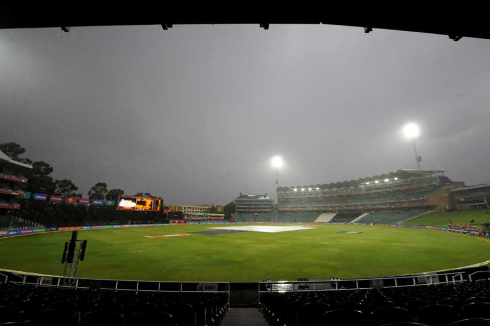 Rain cut off the chase after one ball, Trinidad & Tobago v Uva Next, Champions League T20, Johannesburg, October 11, 2012