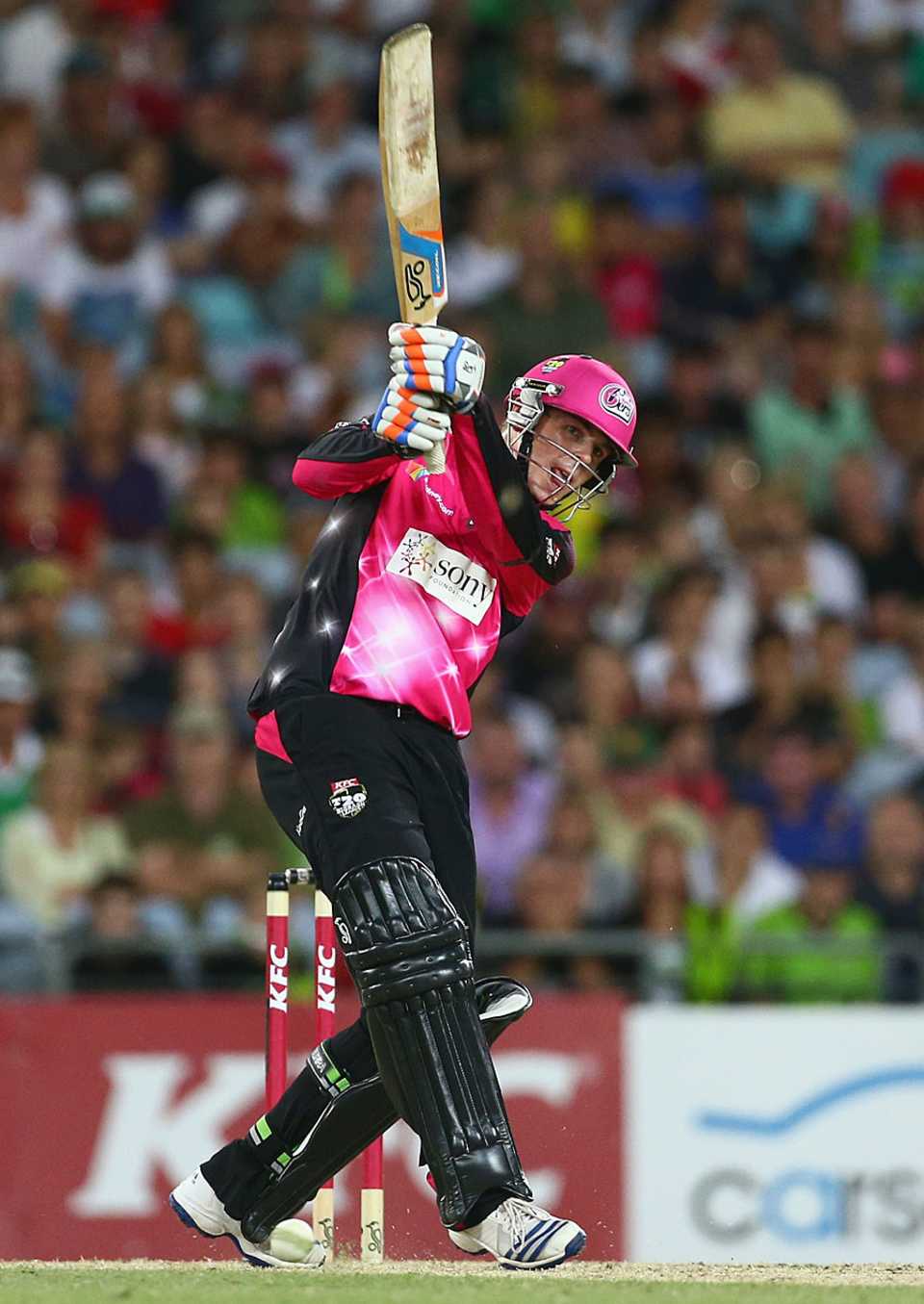 Daniel Hughes scored a fifty to take Sydney Sixers to a rare win