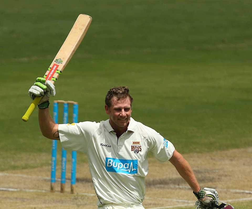 Greg Moller hit his maiden first-class hundred but couldn't stop Queensland losing