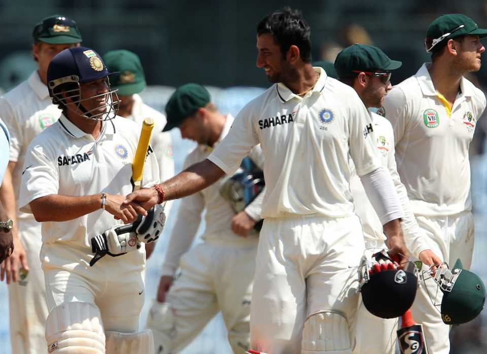 Sachin Tendulkar and Cheteshwar Pujara took India home, India v Australia, 1st Test, Chennai, 5th day, February 26, 2013