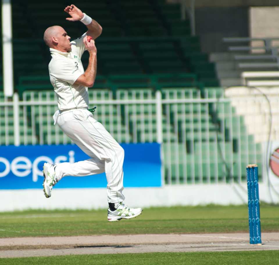Trent Johnston took four wickets to dismiss UAE for 360 