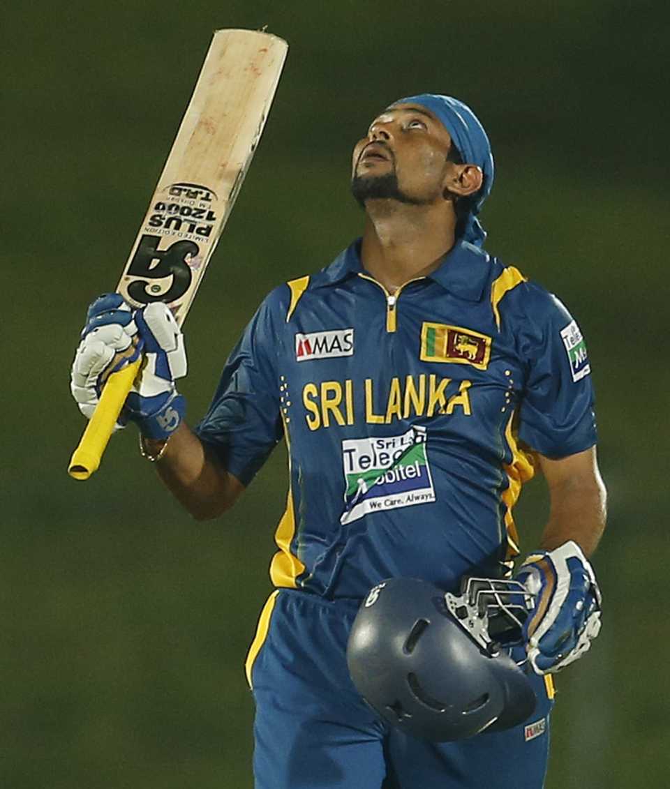 Tillakaratne Dilshan scored his 15th ODI century, Sri Lanka v Bangladesh, 1st ODI, Hambantota, March 23, 2013