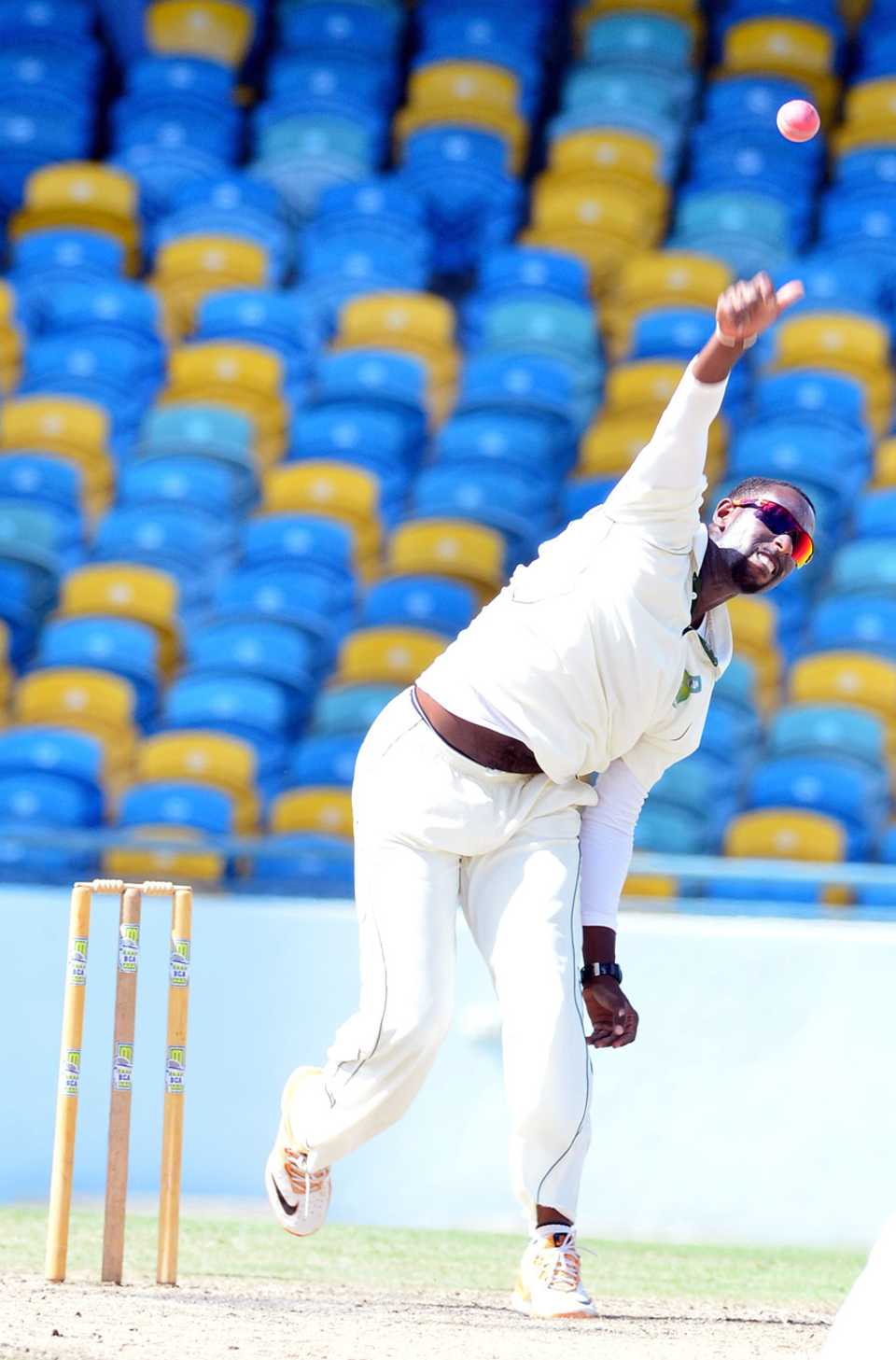 Shane Shillingford picked up eight wickets for 82 runs 