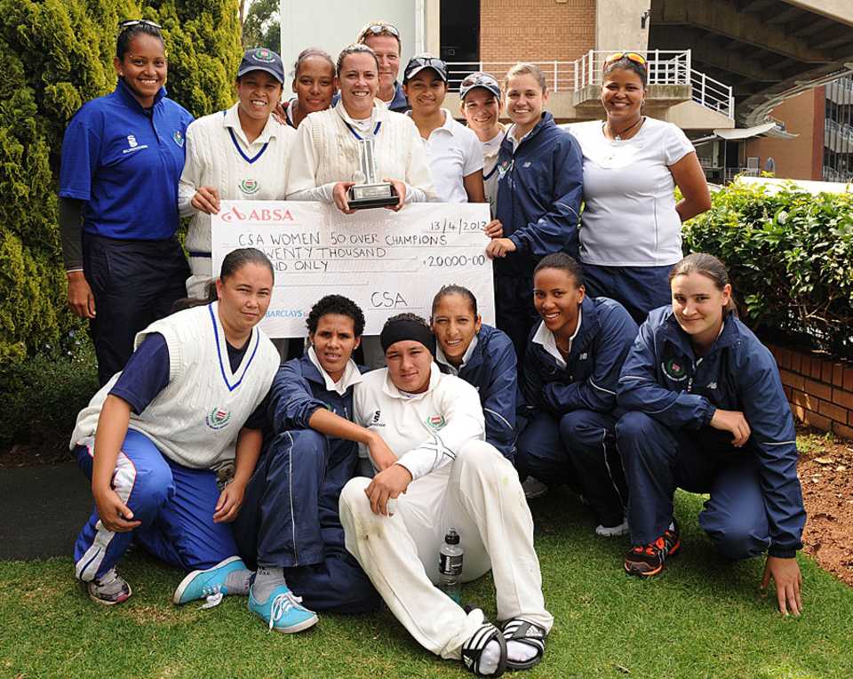 Western Province women celebrate their championship title