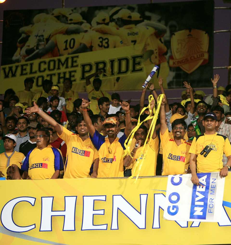 Chennai fans enjoy the game
