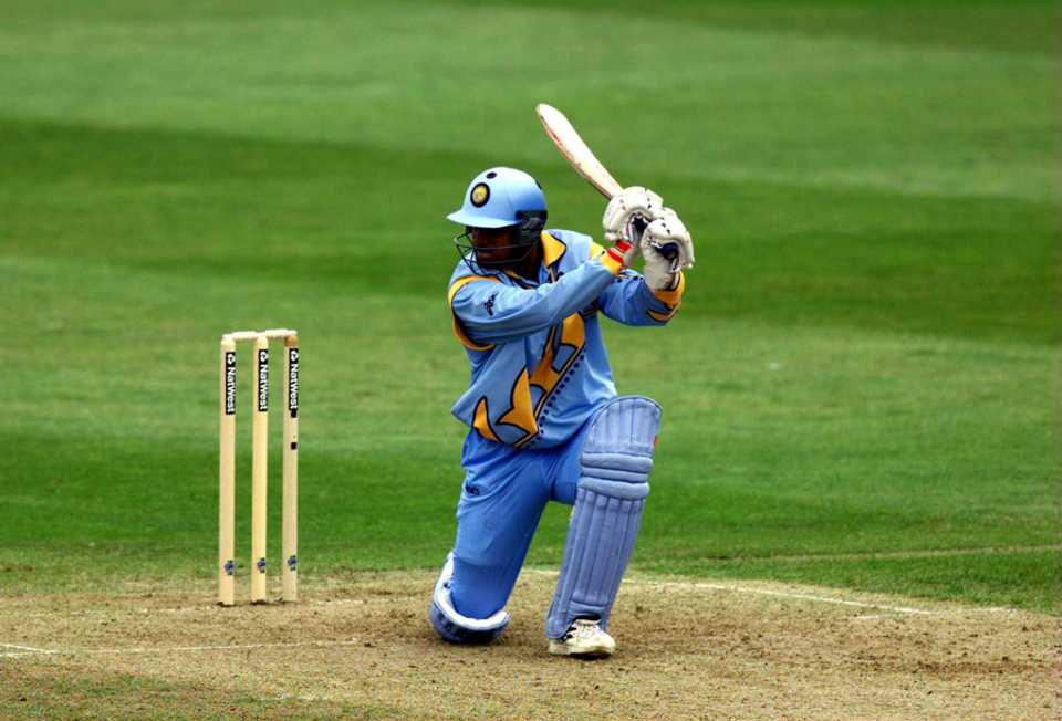 Rahul Dravid drives on his way to 145, India v Sri Lanka, Group A, World Cup, Taunton, May 26, 1999