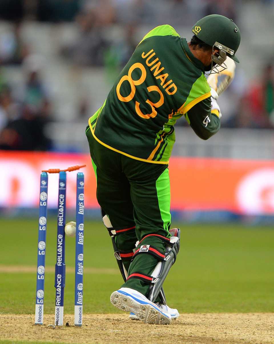 Junaid Khan was last man out, Pakistan v South Africa, Champions Trophy, Group B, Edgbaston, June 10, 2013
