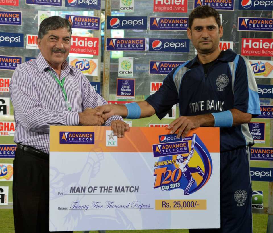 Adnan Raees was named Man of the Match