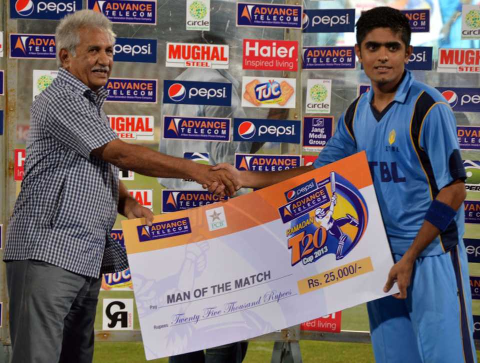 Babar Azam with the Man-of-the-Match award