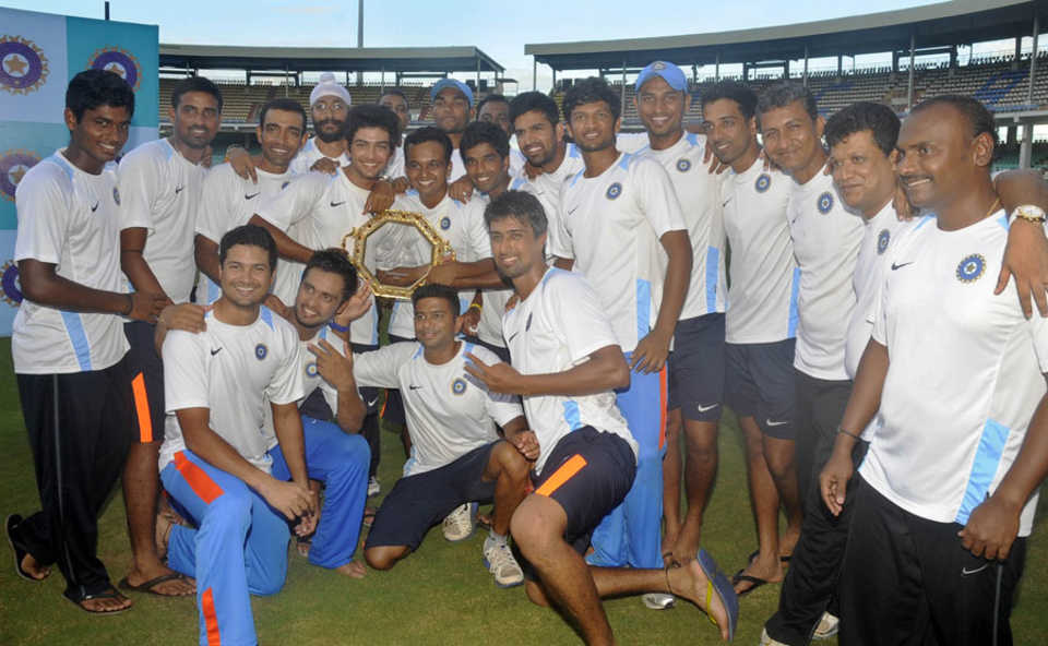 The India A team after winning the one-day series 3-0