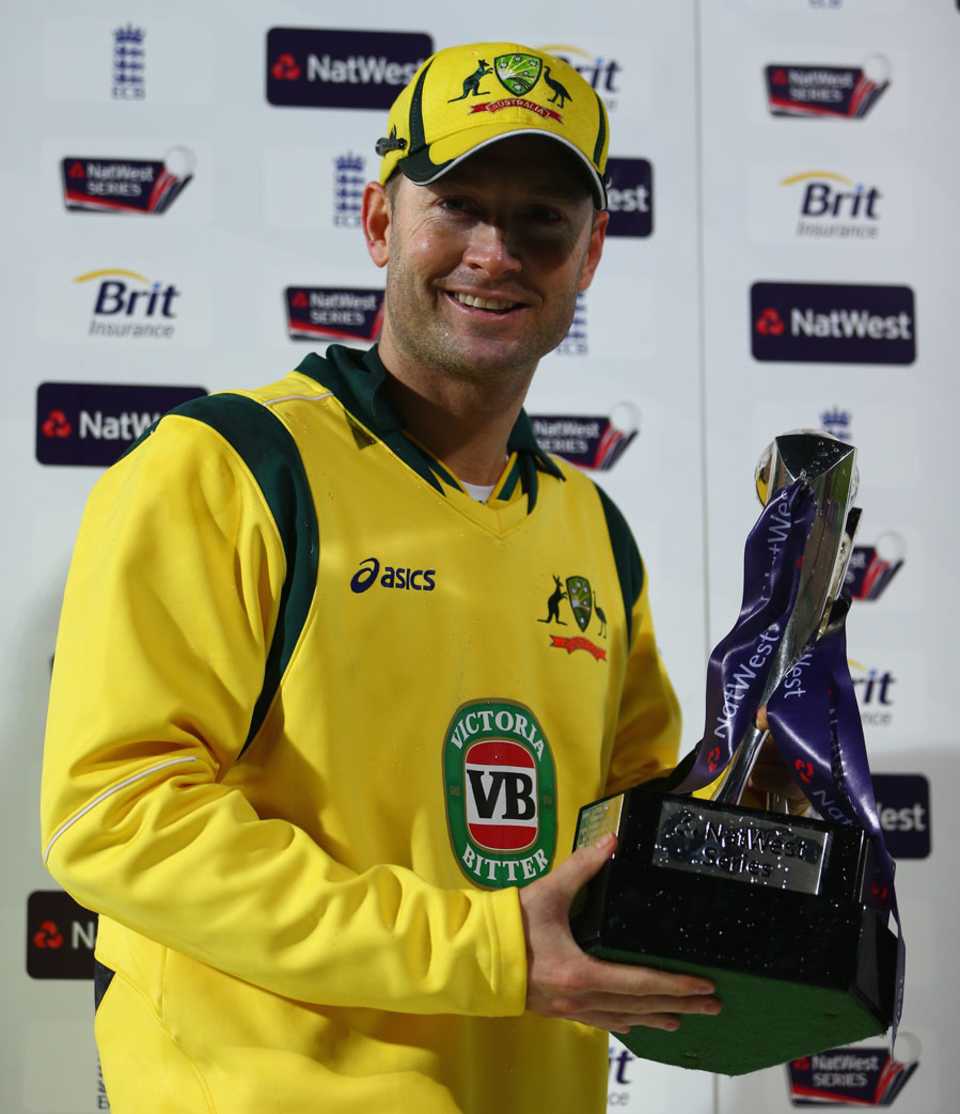 Michael Clarke was Man of the Series as Australia won 2-1, England v Australia, 5th Natwest ODI, Ageas Bowl, September 14, 2013