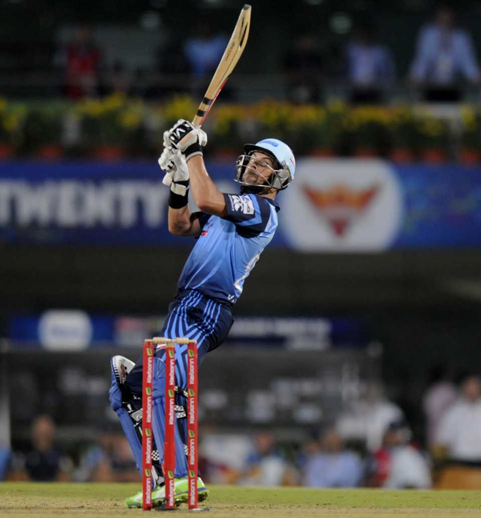 Jacques Rudolph made 49 off 42 balls, Titans v Sunrisers Hyderabad, Champions League 2013, Group B, Ranchi, September 28, 2013