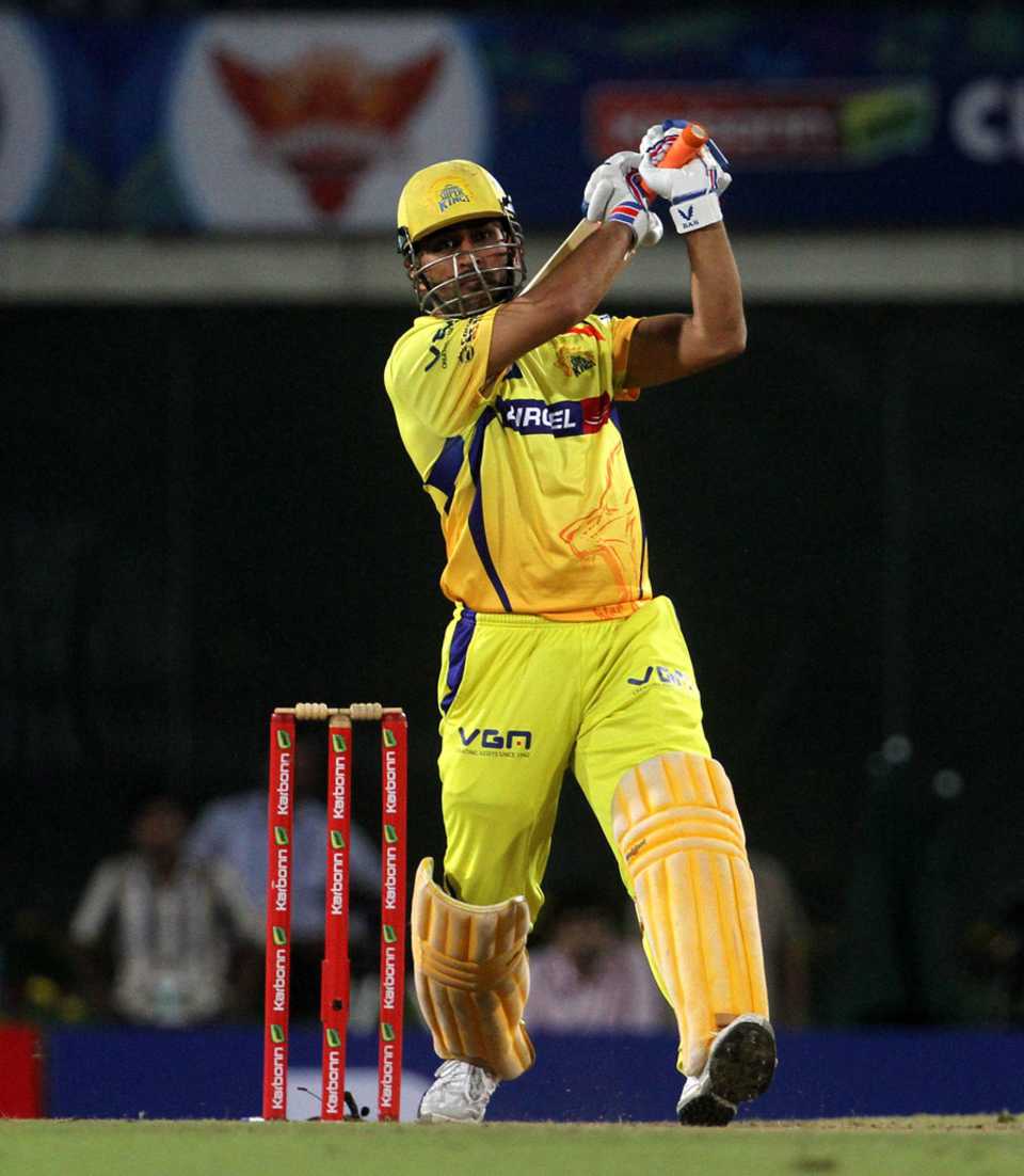 MS Dhoni hit a six to signal victory