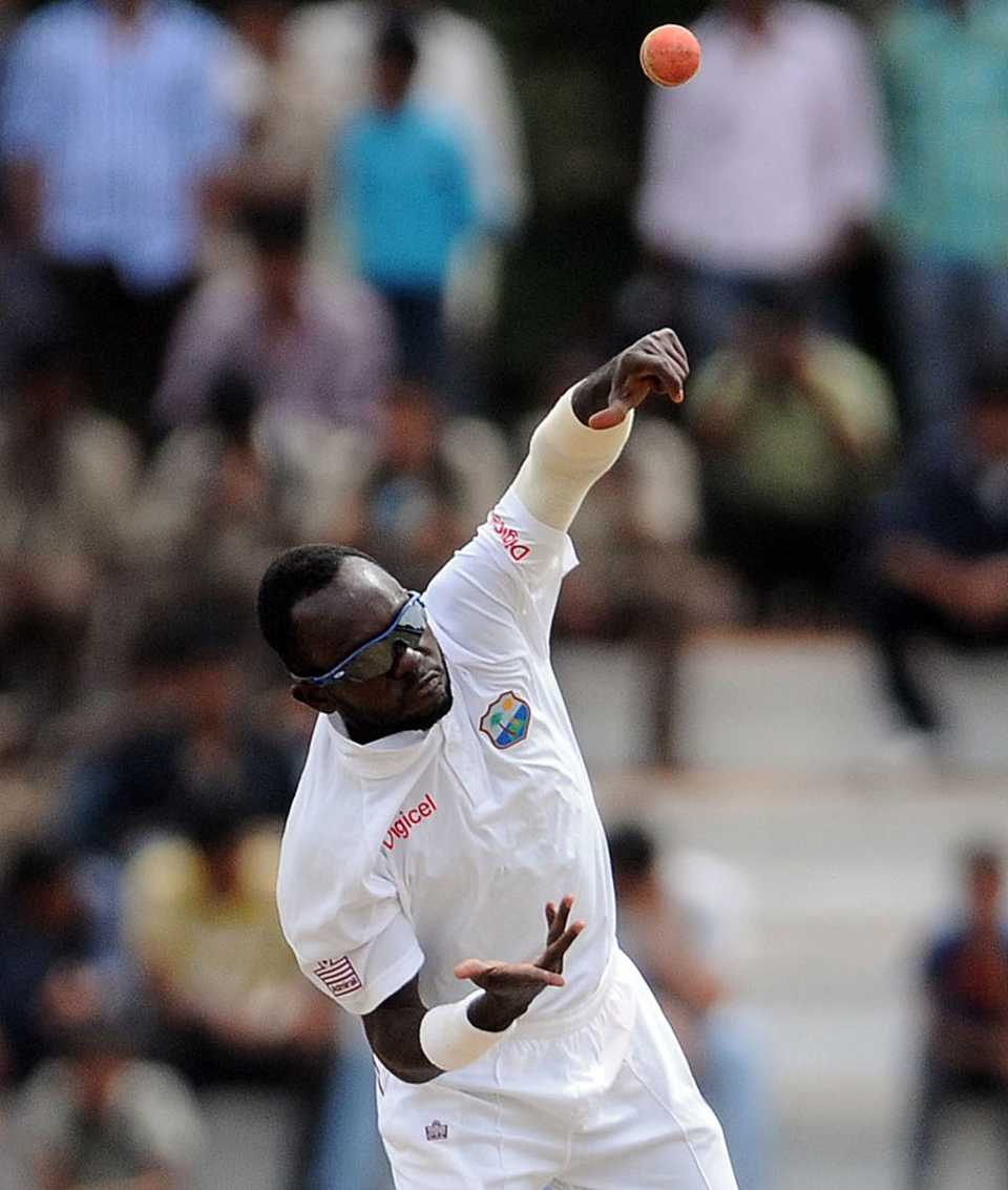 Nikita Miller finished with a match haul of nine wickets, India A v West Indies A, 1st unofficial Test, 4th day, Mysore, September 28, 2013