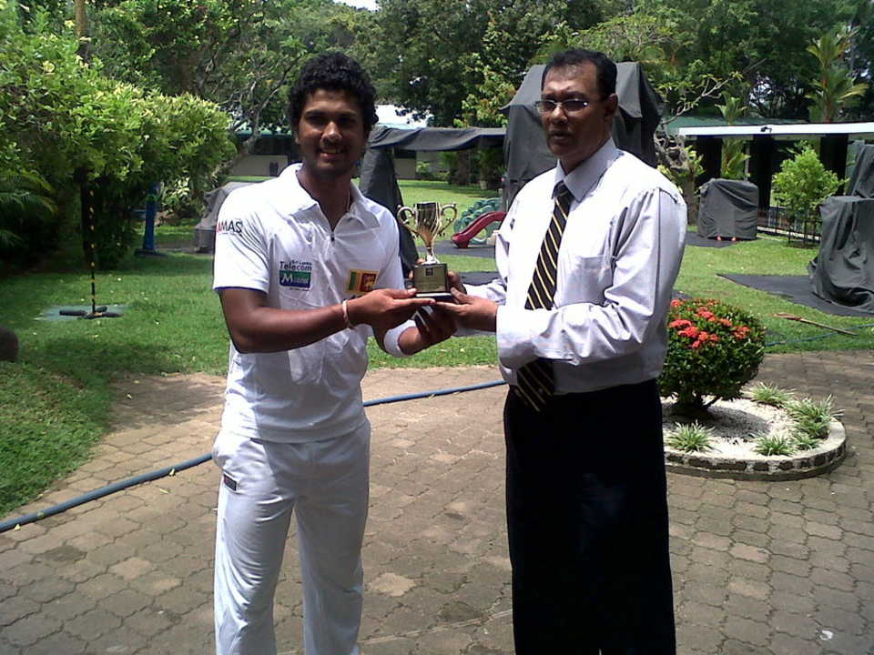 Dinesh Chandimal was named Man of the Match for his 162 in the second four-dayer 