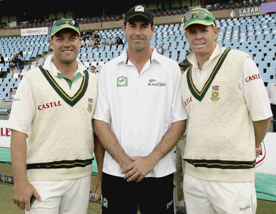 It was the 100th Test match for Jacques Kallis, Stephen Fleming and Shaun Pollock, South Africa v New Zealand, 1st Test, Centurion, 5th day, April 19, 2006