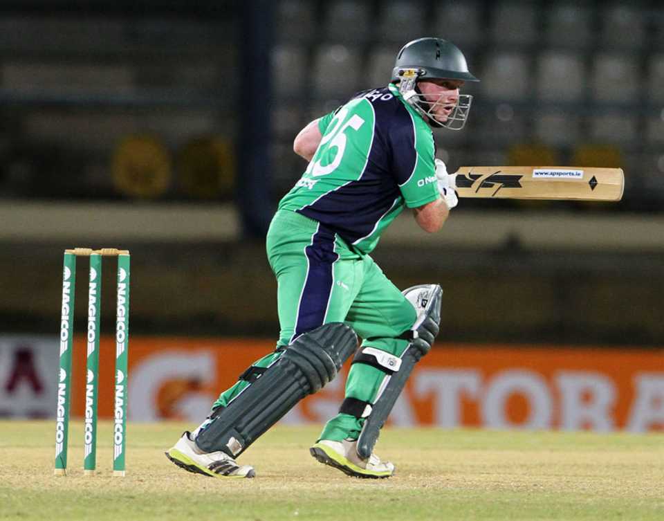 Andrew Poynter was the only Ireland batsman to make a fifty