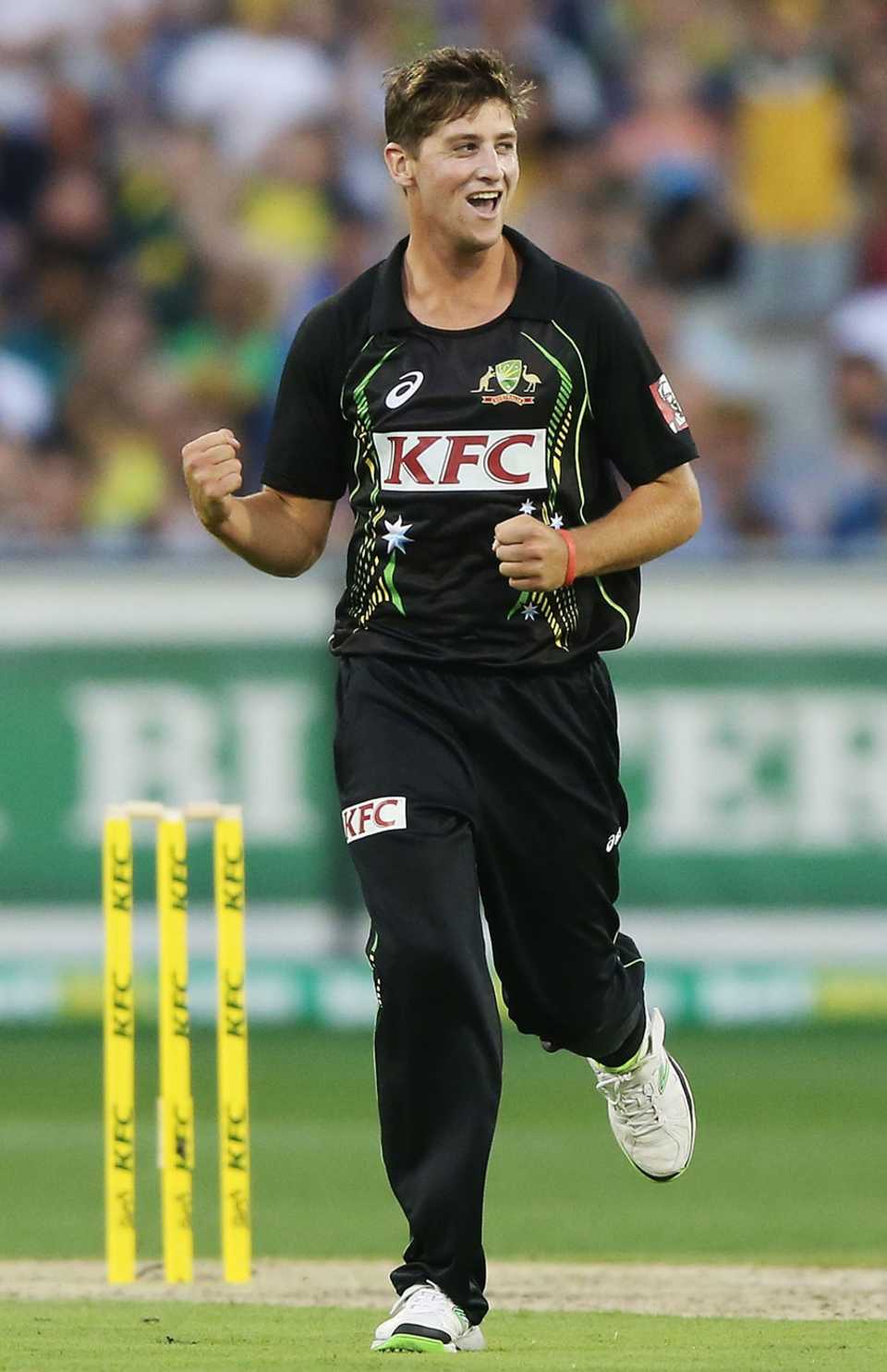 James Muirhead impressed in his second international appearance, Australia v England, 2nd T20, Melbourne, January 31, 2014