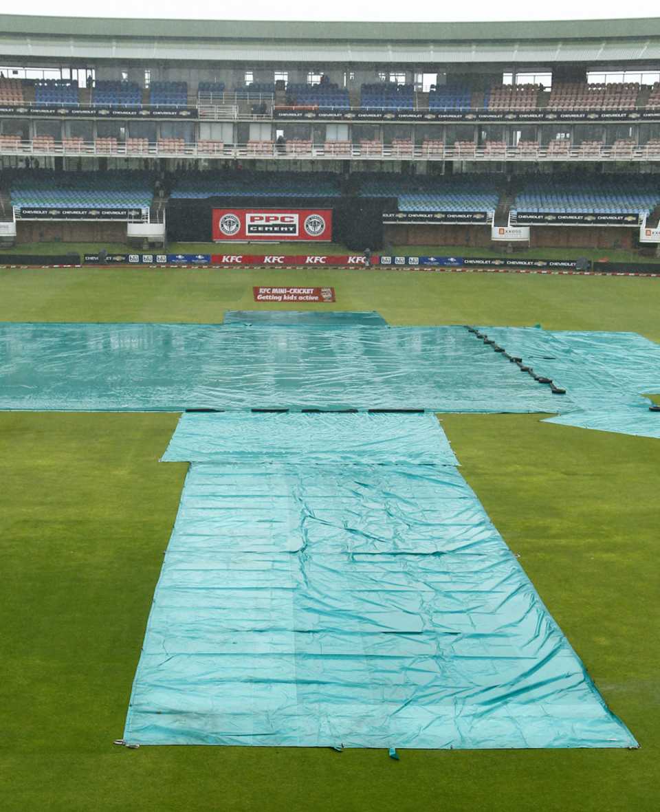 The St George's Park surface took a lot of water, South Africa v Australia, 1st T20, Port Elizabeth, March 9, 2014