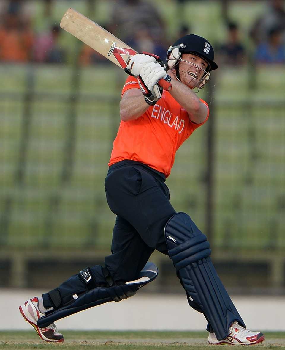 Eoin Morgan was the only England batsman to make any impression