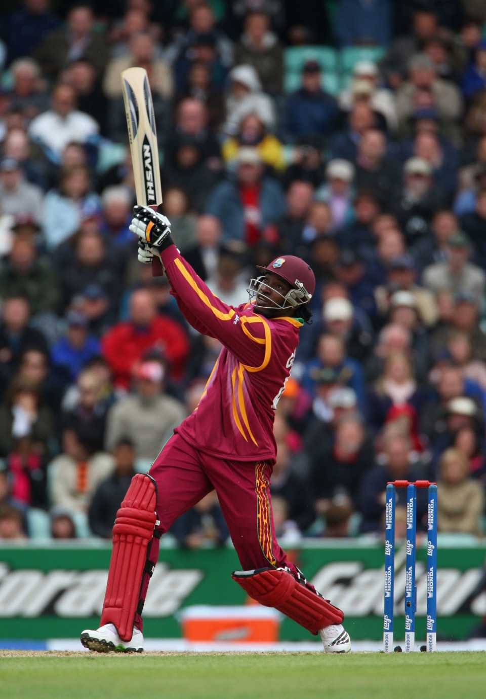Chris Gayle hits a six, Australia v West Indies, ICC World Twenty20, The Oval, June 6, 2009