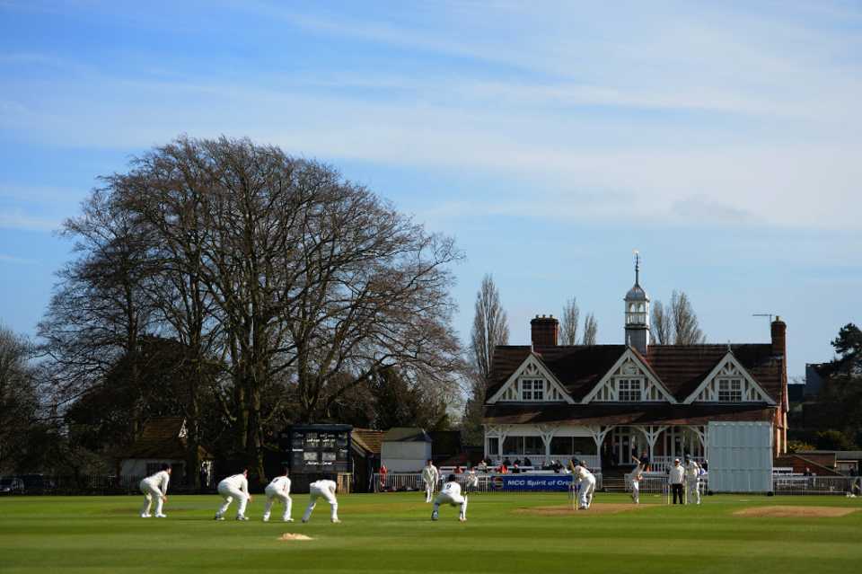 The first day of the English first-class season, Oxford MCCU v Nottinghamshire, The Parks, April 1, 2014