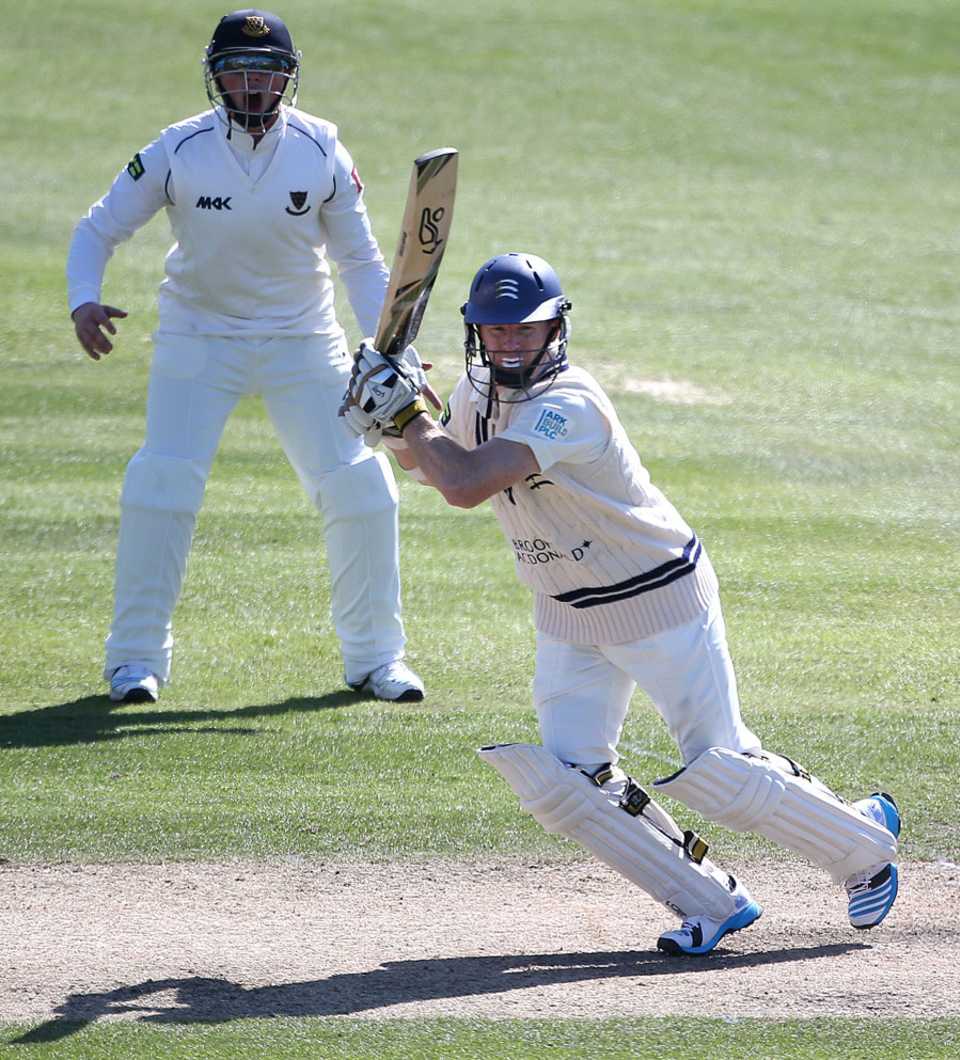 Chris Rogers initially looked settled until falling for 41, Sussex v Middlesex, County Championship Division One, Hove, 4th day, April 9, 2014