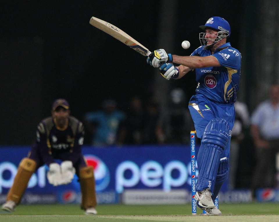 Michael Hussey took 13 balls to score 3, Kolkata Knight Riders v Mumbai Indians, IPL 2014, Abu Dhabi, April 16, 2014