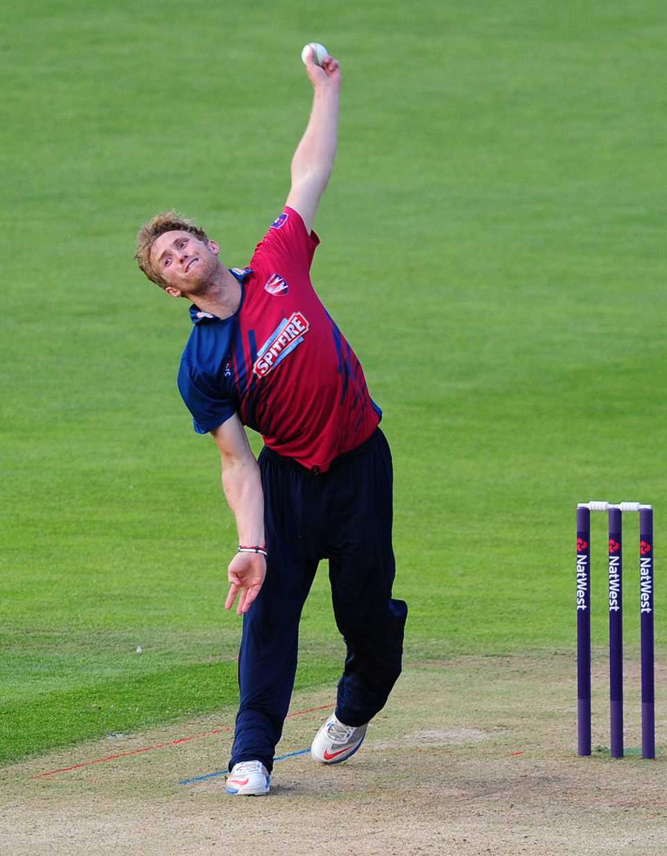 Adam Ball finished with 1 for 33, Glamorgan v Kent, NatWest T20 Blast, Southern Division, Cardiff, June 13, 2014