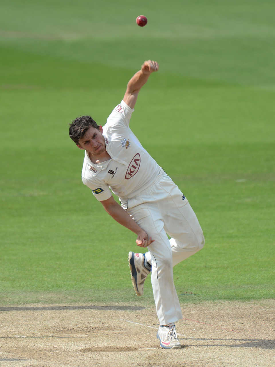 Zafar Ansari removed Matt Boyce in the second innings, Surrey v Leicestershire, County Championship Division Two, The Oval, 3rd day, June 23, 2014