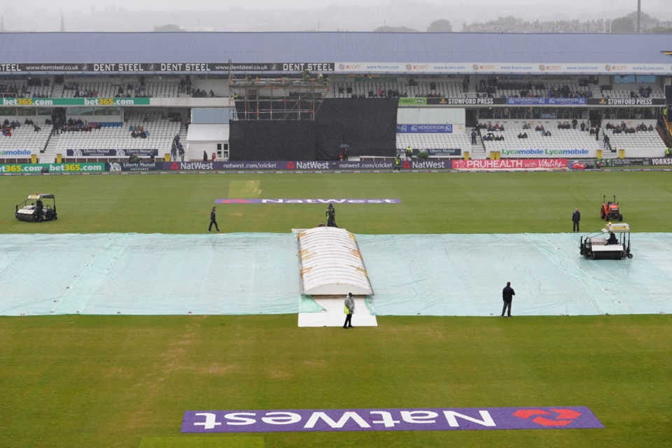 The weather refused to play ball for the Roses match